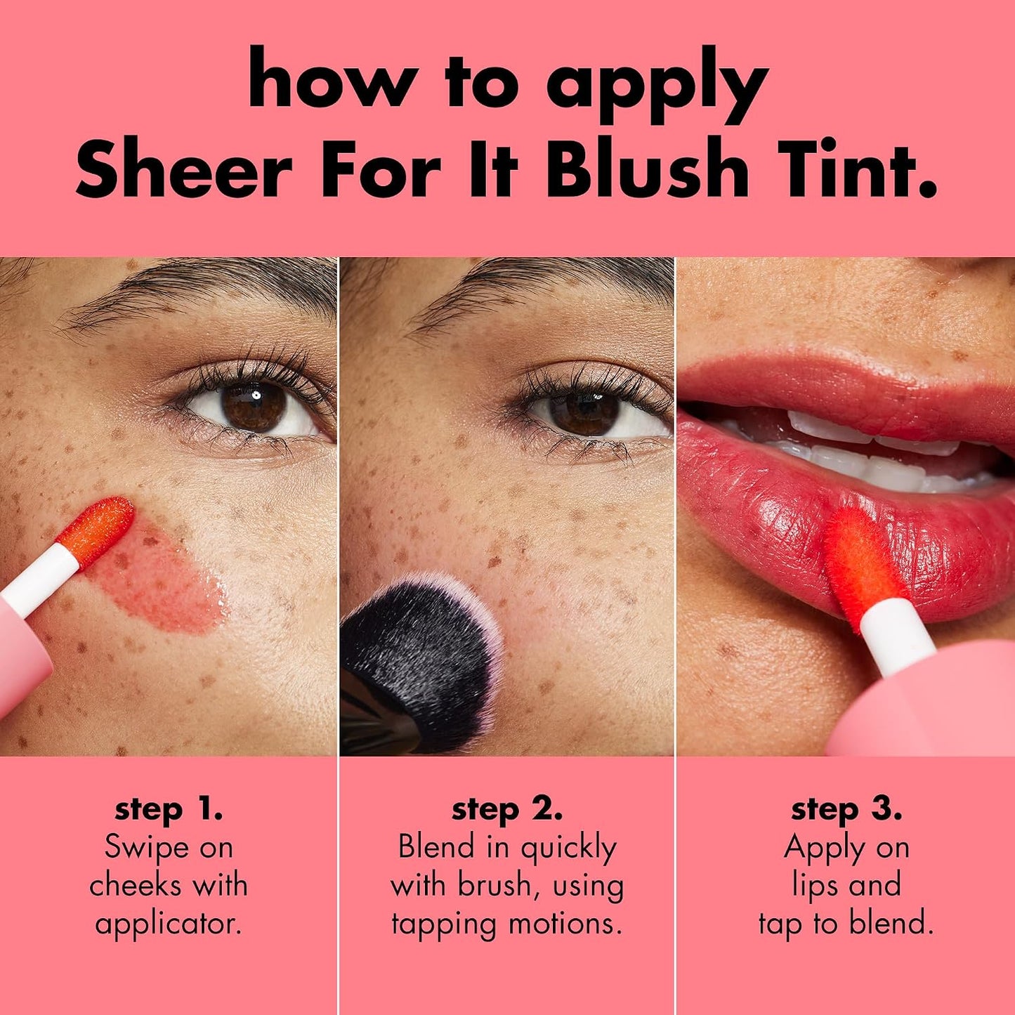 Lip & Cheek Tint - Sheer Buildable Color For A Natural Fresh Glow