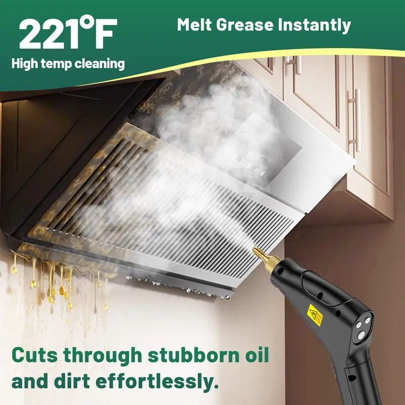 Portable Steam Cleaner - High-Pressure Steam For Deep Home & Car Cleaning