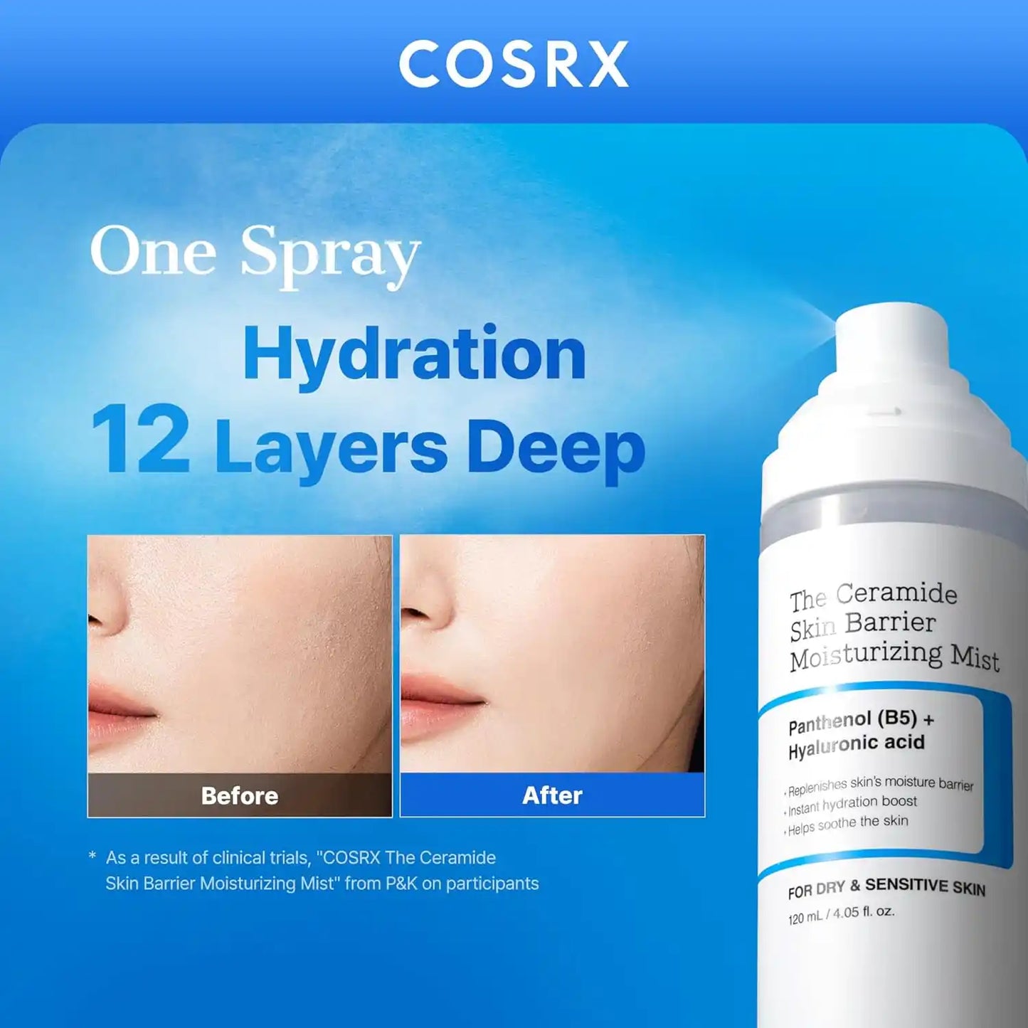 Ceramide Barrier Mist - Instant Hydration For Dry, Tight Skin Relief