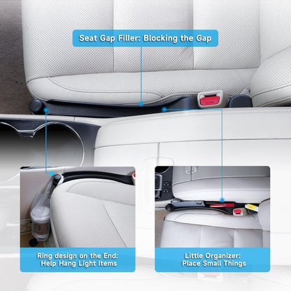 Car Seat Gap Filler Organizer - Anti-Drop Insert Design For Blocking Lost Items & Creating Instant Car Storage