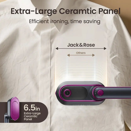 2-in-1 Foldable Handheld Steamer & Iron: Professional Wrinkle Removal in Seconds