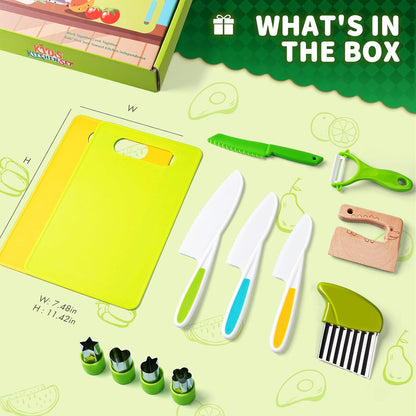 Empower Your Little Chef: 13-Piece Real Cooking Set for Kids