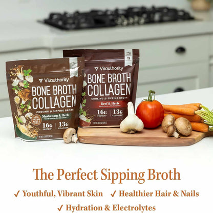 16G PROTEIN. 13G COLLAGEN. ONE DELICIOUS BROTH.
