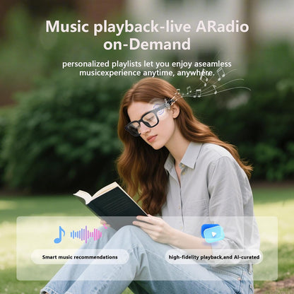 AI Smart Glasses: 8MP 4K Video Recording & Real-Time Translation (160+ Languages)