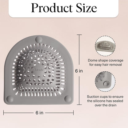 Shower Hair Catcher - Hair-Trapping Drain Cover For A Cleaner, Clog-Free Shower