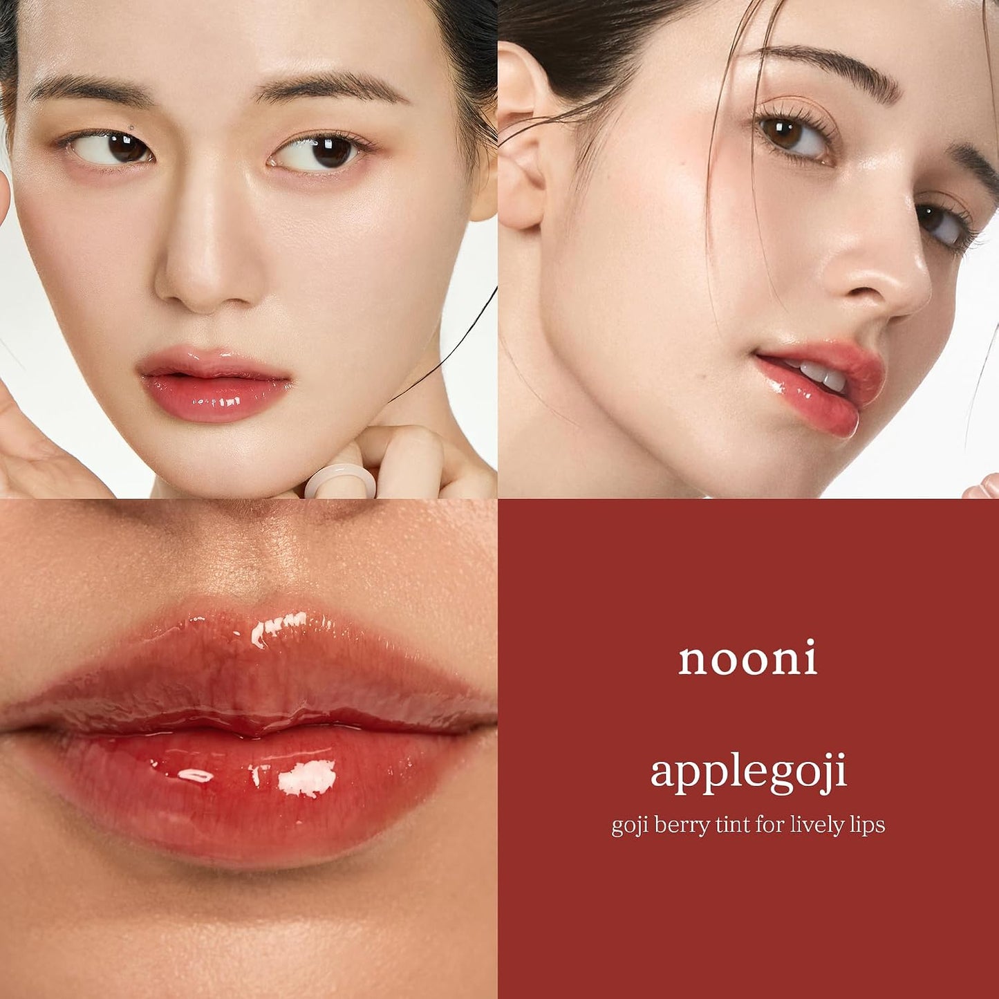 Lip Oil Tint - Oil-to-Stain Color System For Juicy Gloss & Long-Lasting Natural Lips
