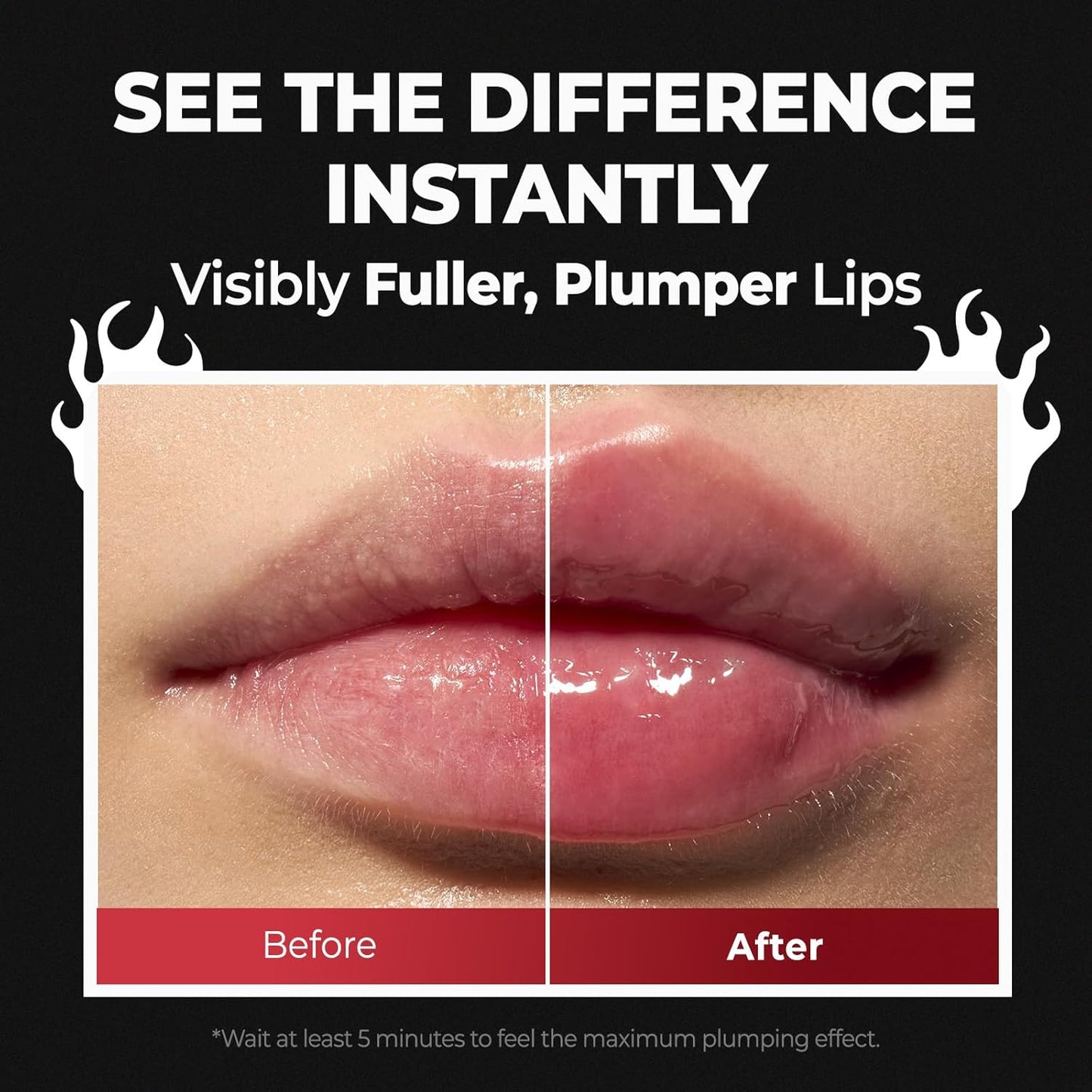 Lip Plumper Gloss - Spicy Warming Formula For Fuller-Looking Lips