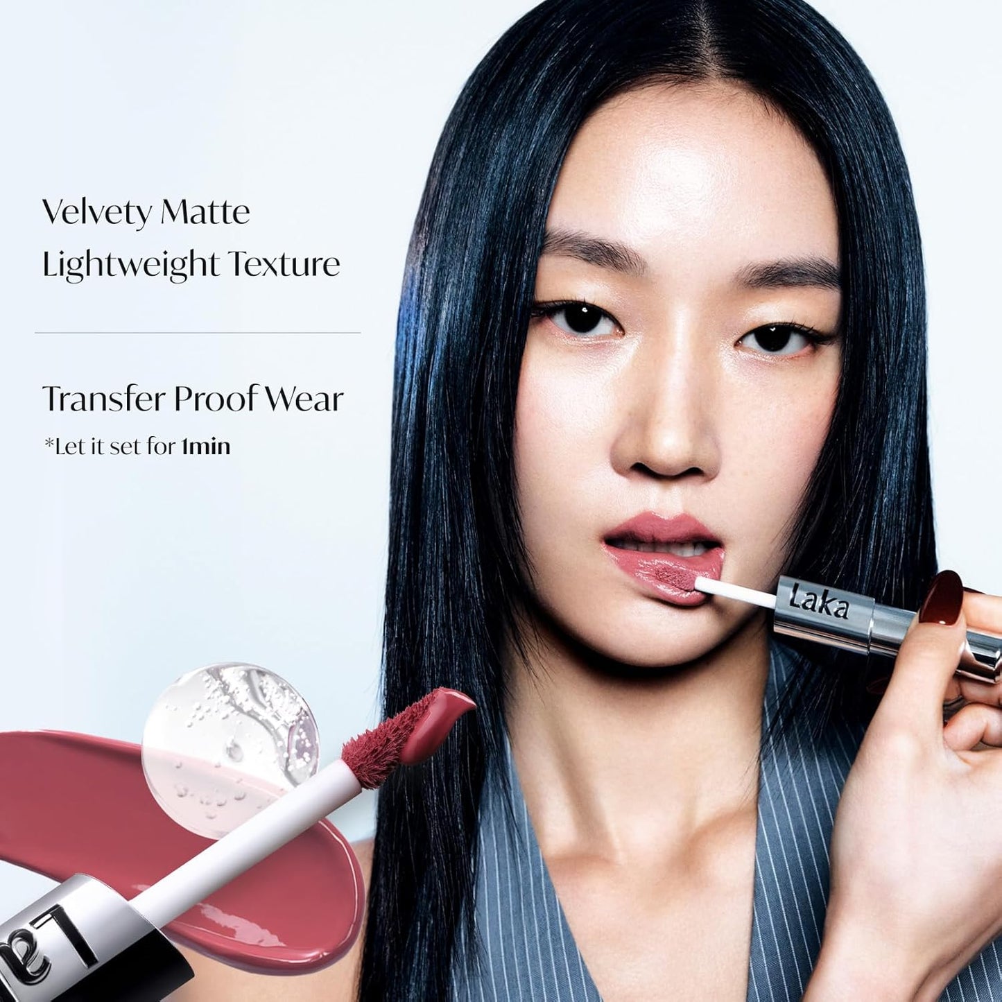 2-In-1 Lip Tint - Velvet Matte + Glossy Shine For Korean Glass Lip Looks