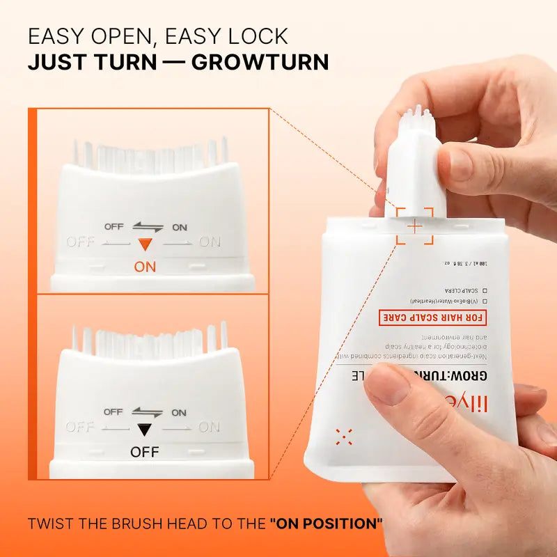 Hair Growth Serum - Exosome Scalp Care With Built-In Brush For Fuller-Looking Hair