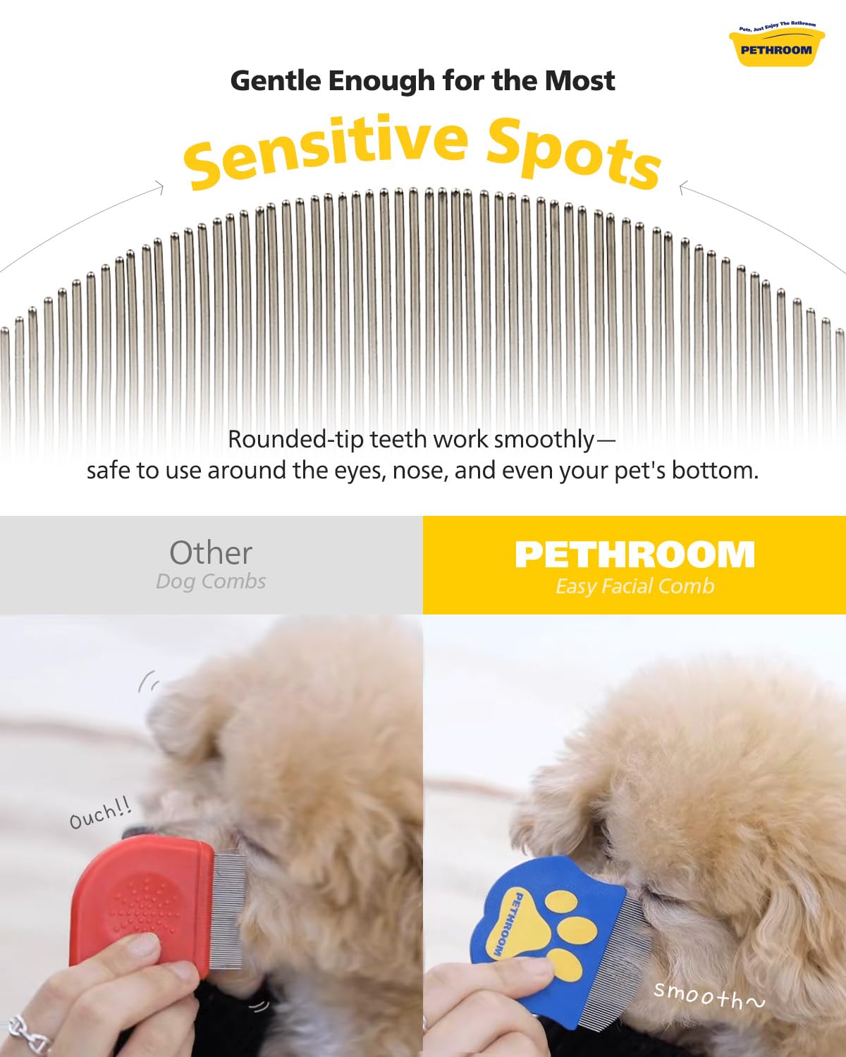 Bright Eyes, Clean Face — The Ultimate Gentle Groomer For Your Pet’s Delicate Areas. 🐾✨ - 3 Pack
