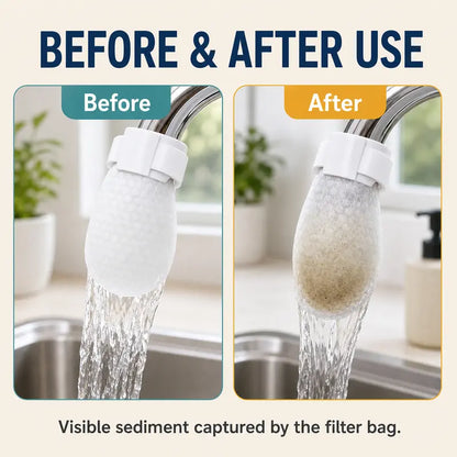 Faucet Filter Bags - High-Density Cotton Filter For A Cleaner Sink Area