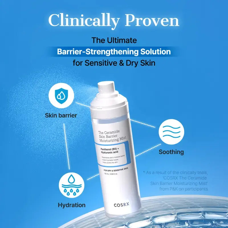 Ceramide Barrier Mist - Instant Hydration For Dry, Tight Skin Relief