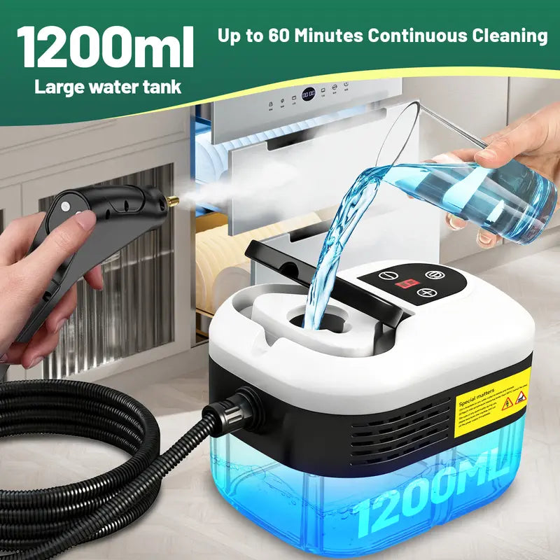Portable Steam Cleaner - High-Pressure Steam For Deep Home & Car Cleaning