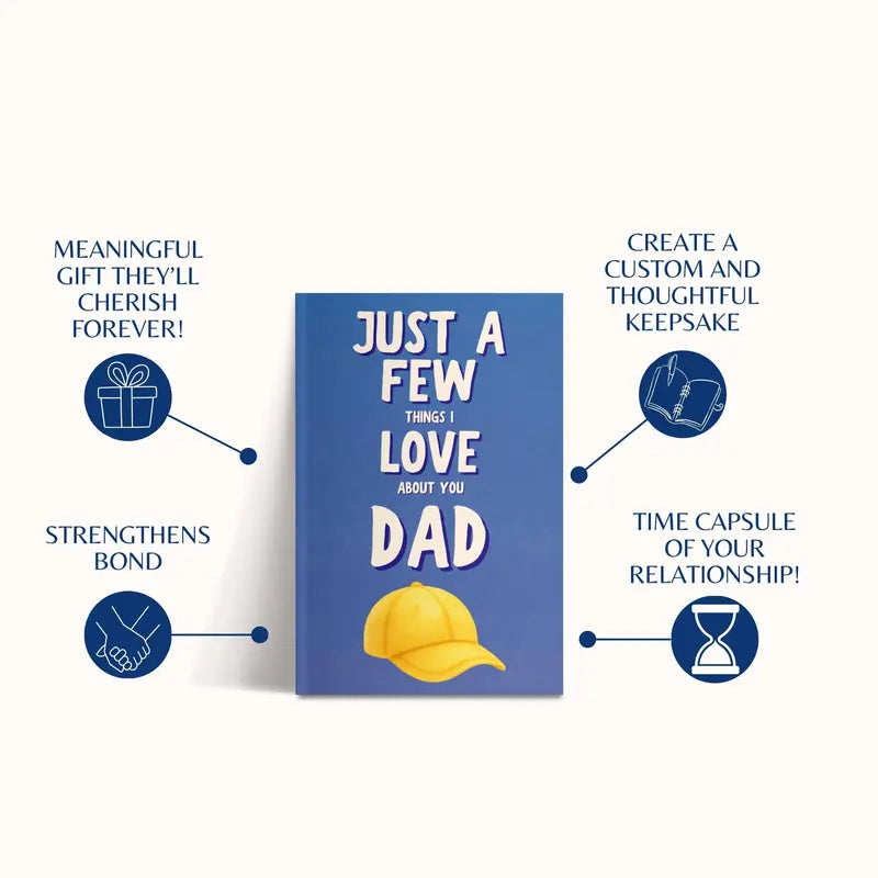 Fill-In-The-Blank Memory Book Set - Guided Prompts To Turn Your Love For Dad Into A Lasting Keepsake