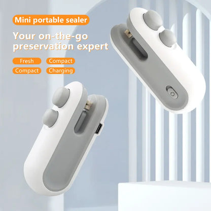 4-Pack 2-in-1 Portable Bag Sealers – USB Rechargeable & Easy to Use