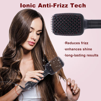 2-in-1 Hair Dryer Brush - Hot Air & Negative Ion Technology For Smooth Voluminous Hair