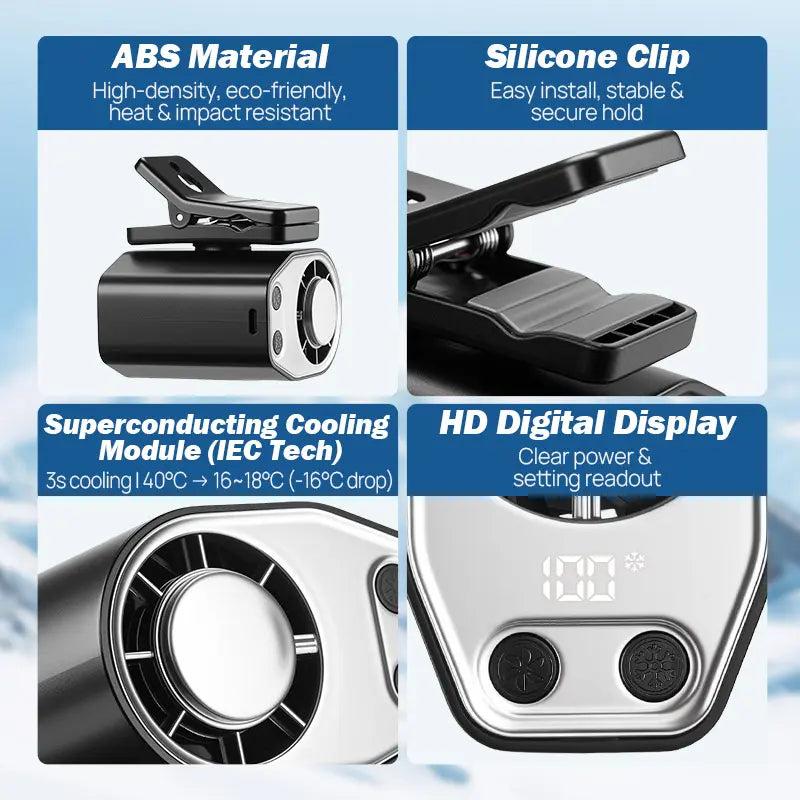 Semiconductor Cooling Car Fan - Extra Cooling Where AC Can't Reach