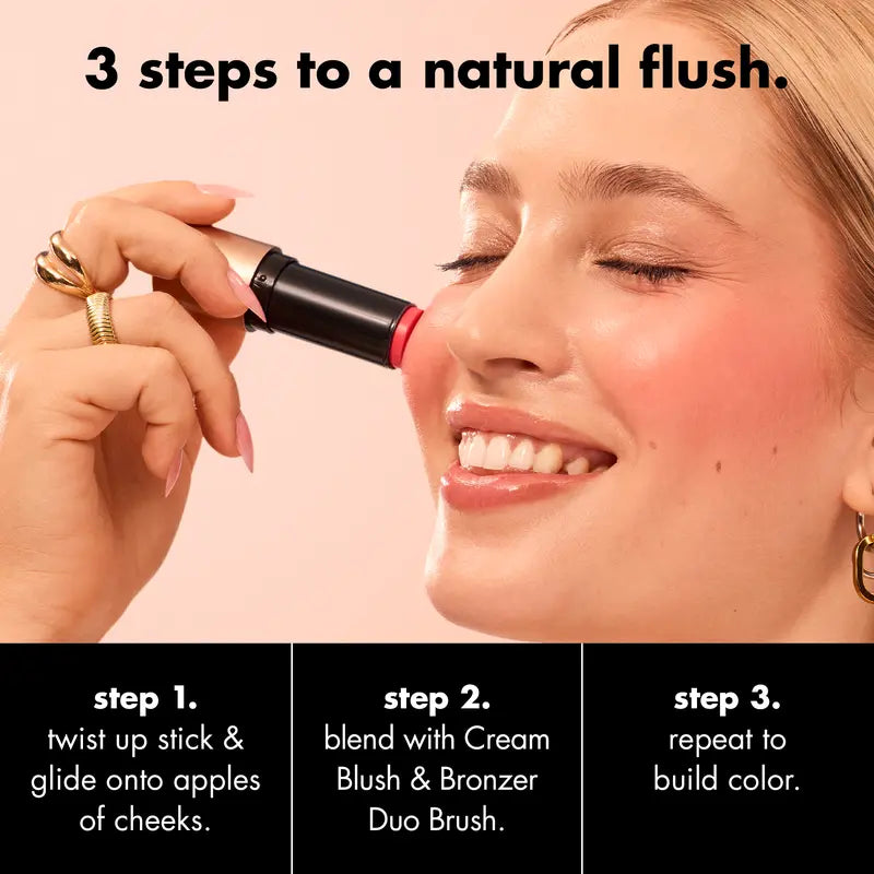 Cream Blush Stick - Buildable Cream Formula For A Natural Flush Glow