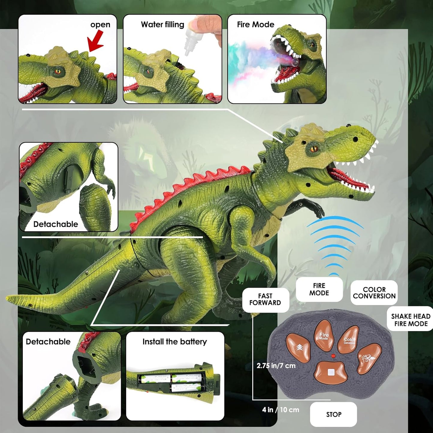 WALKING, ROARING & MIST-BREATHING DINOSAUR
