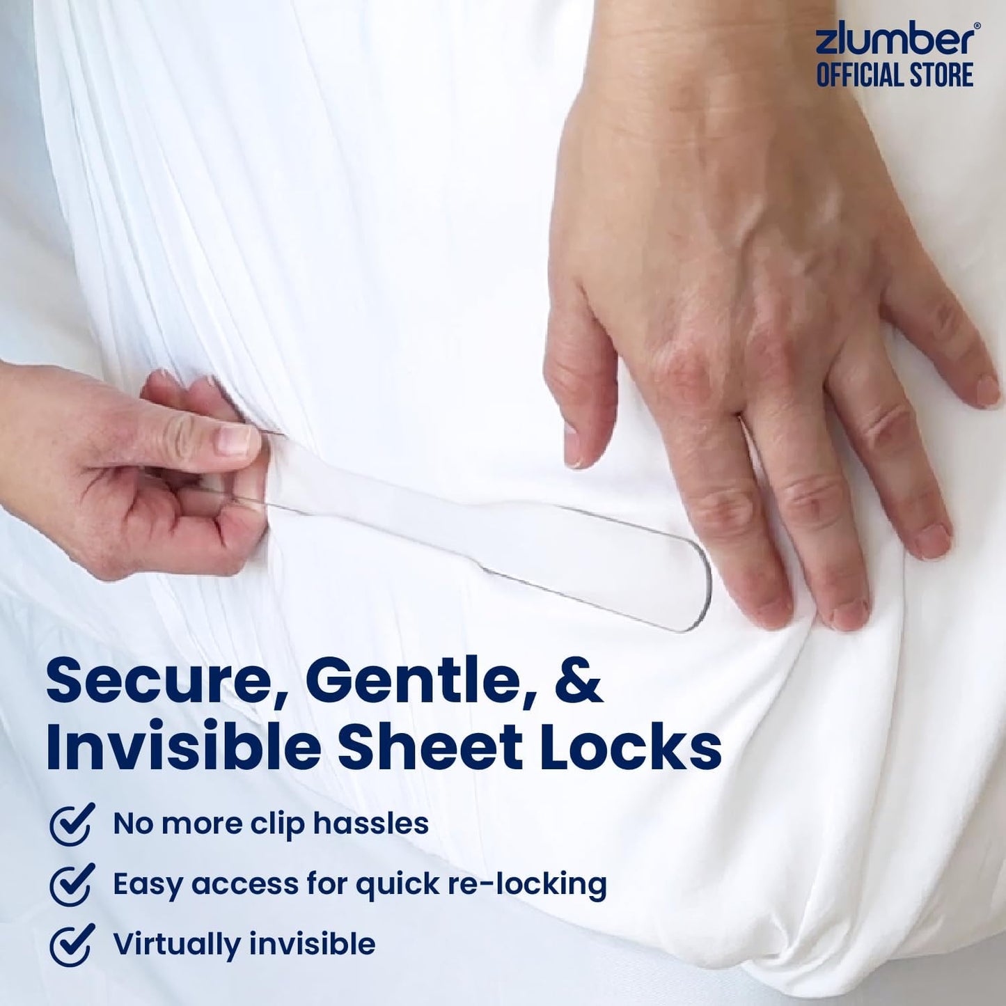 Bed Sheet Holders - Adjustable Grip Straps For A Smooth, Secure Fit