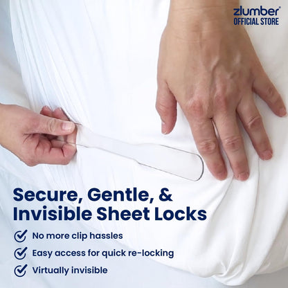 Bed Sheet Holders - Adjustable Grip Straps For A Smooth, Secure Fit