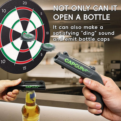 Bottle Opener Launcher - Spring Powered Cap Shooting Fun For Epic Parties