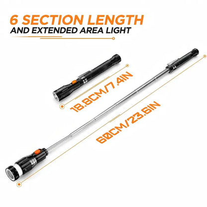 Magnetic Pickup Tool - Extendable LED Reach For Hard-To-Reach Items