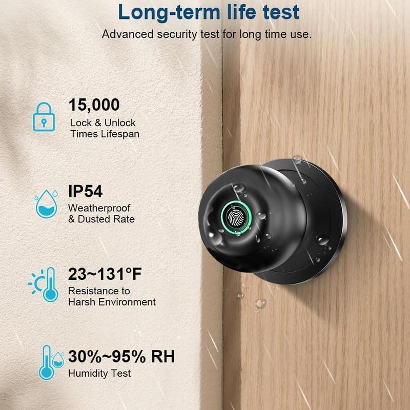 Unlock Your Room in 0.3s — The Ultimate Keyless Biometric Smart Knob
