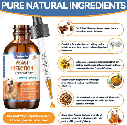 Dog Ear & Skin Relief Drops - Fast-Absorbing Comfort Support For Itchy Ears, Skin Irritation & Daily Hygiene Care