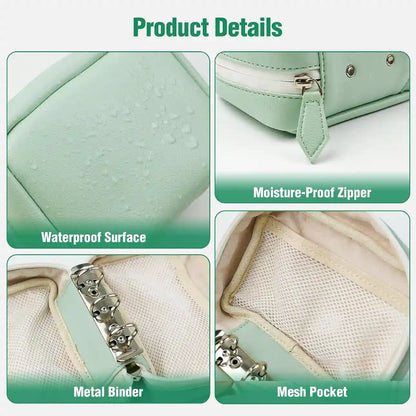Weekly Pill Pouch Organizer – 14 Color-Coded Reusable Pouches with Travel Case