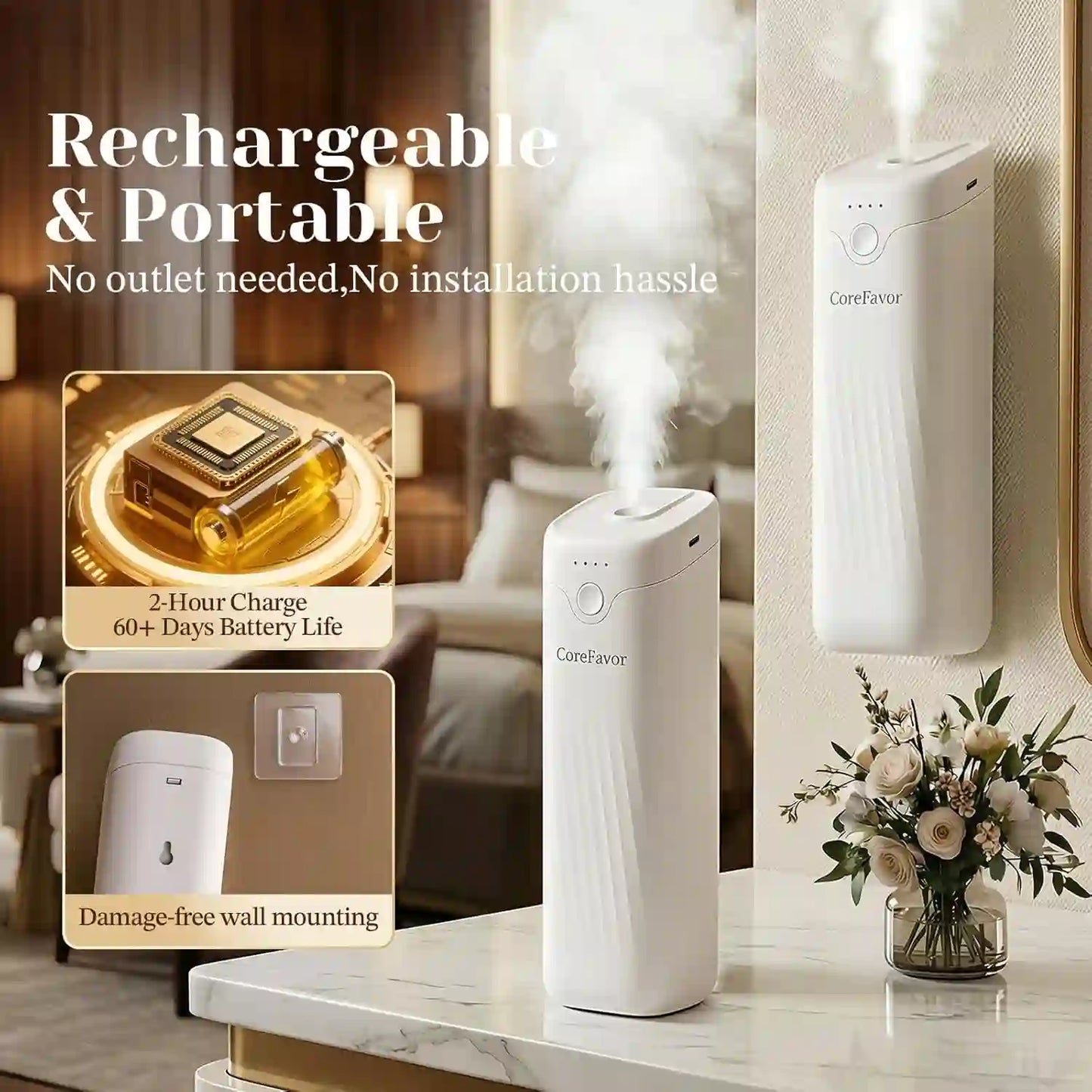 Waterless Essential Oil Diffuser - No Water Fragrance Technology For A Luxury Scented Space