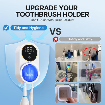 PureSonic UV-C Smart Toothbrush Sanitizer