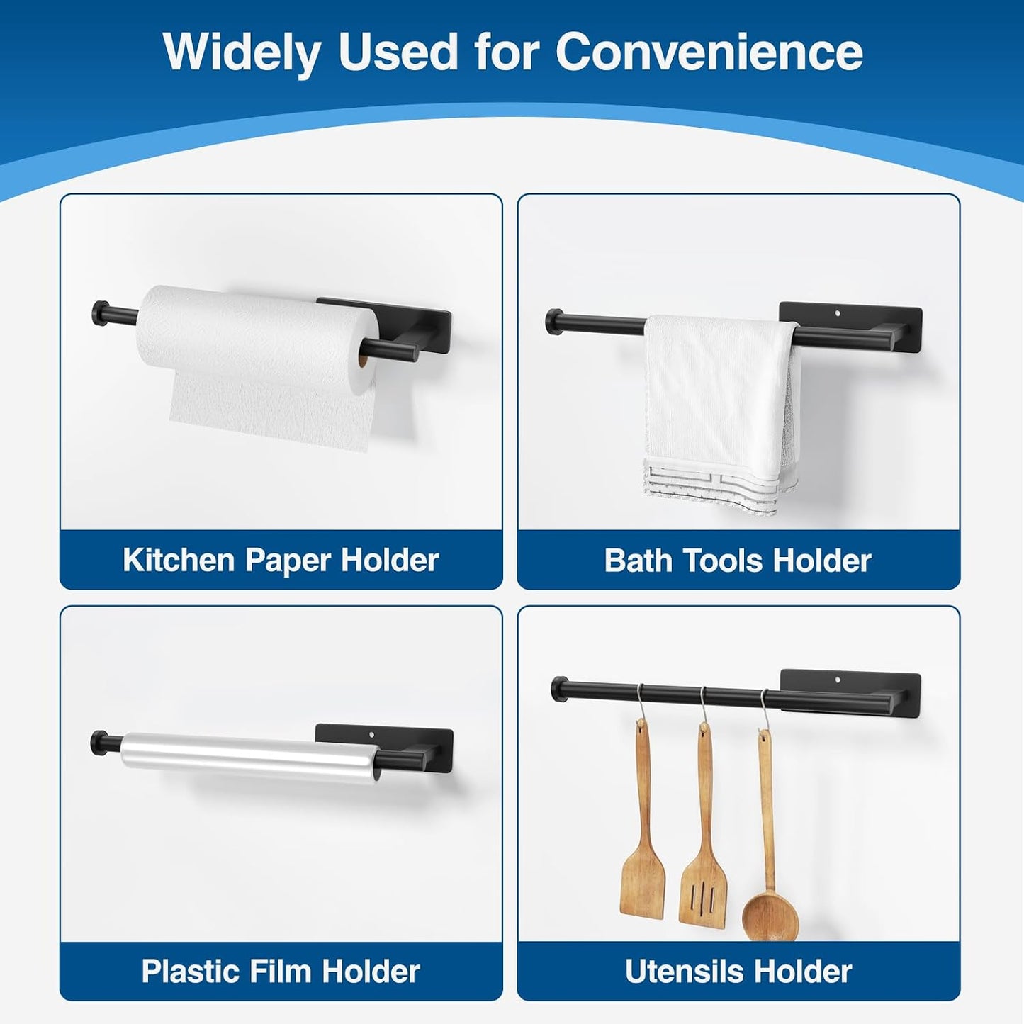 Under Cabinet Paper Towel Holder - Space-Saving Mount Design For A Cleaner, More Organized Kitchen