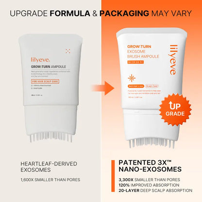 Hair Growth Serum - Exosome Scalp Care With Built-In Brush For Fuller-Looking Hair