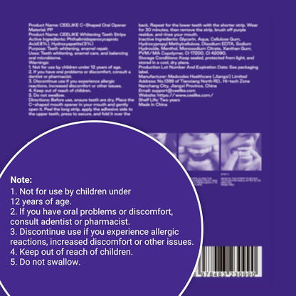 Teeth Whitening Strips - Peroxide-Free Formula For A Brighter Smile