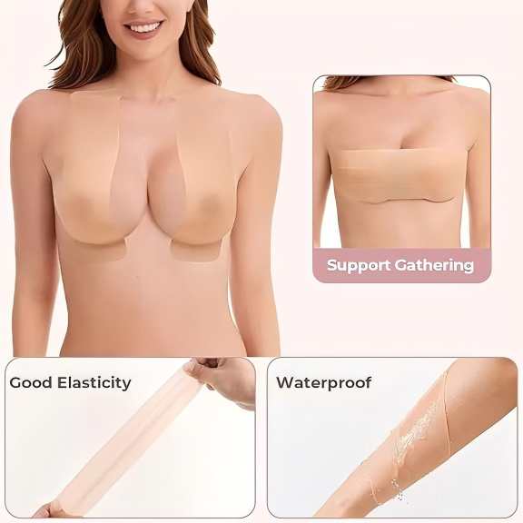 Boob Tape - Stretch Adhesive Support For An Invisible Lift
