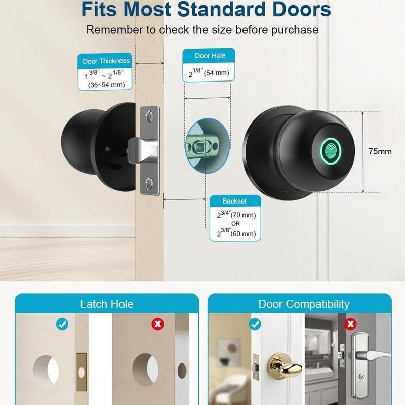 Unlock Your Room in 0.3s — The Ultimate Keyless Biometric Smart Knob