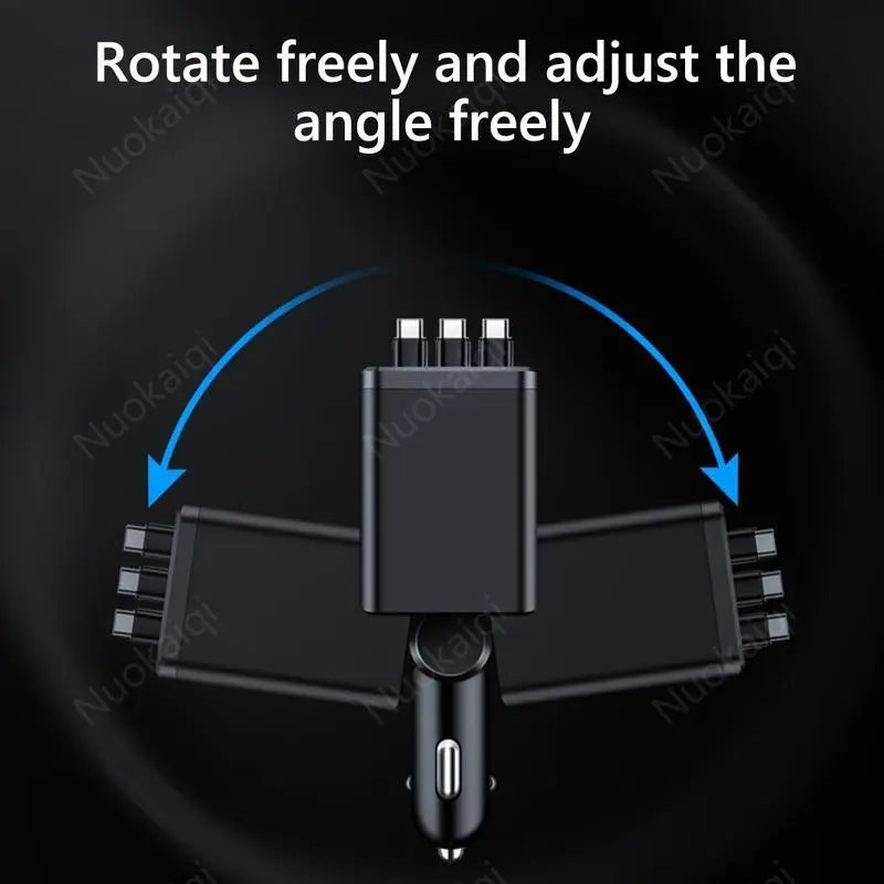 Car Power Station - Galaxy LED Projection & Retractable Cables For A Futuristic Drive