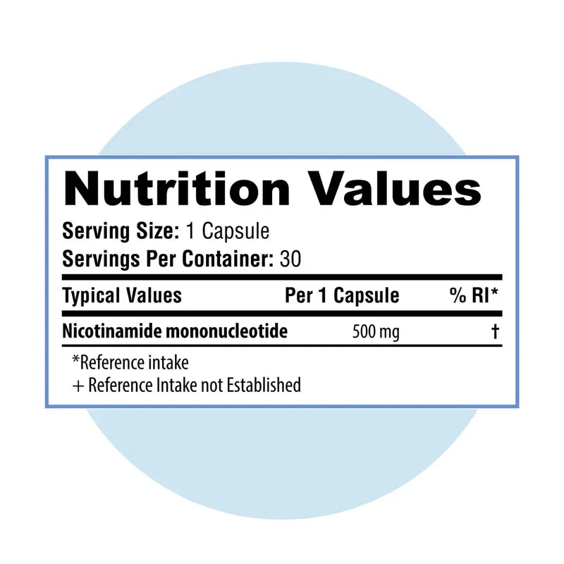 Pure NMN | 500mg Capsules - 2 Pack