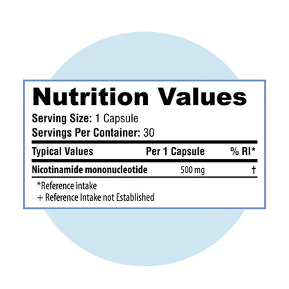 Pure NMN | 500mg Capsules - 2 Pack