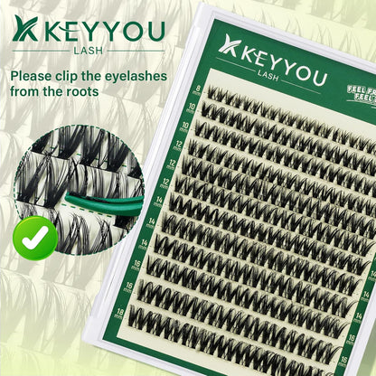 DIY Lash Extension Kit - Ultra-Thin Clusters For Salon-Style Volume