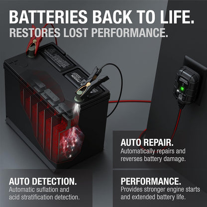 1A Smart Battery Charger & Maintainer (6V & 12V)