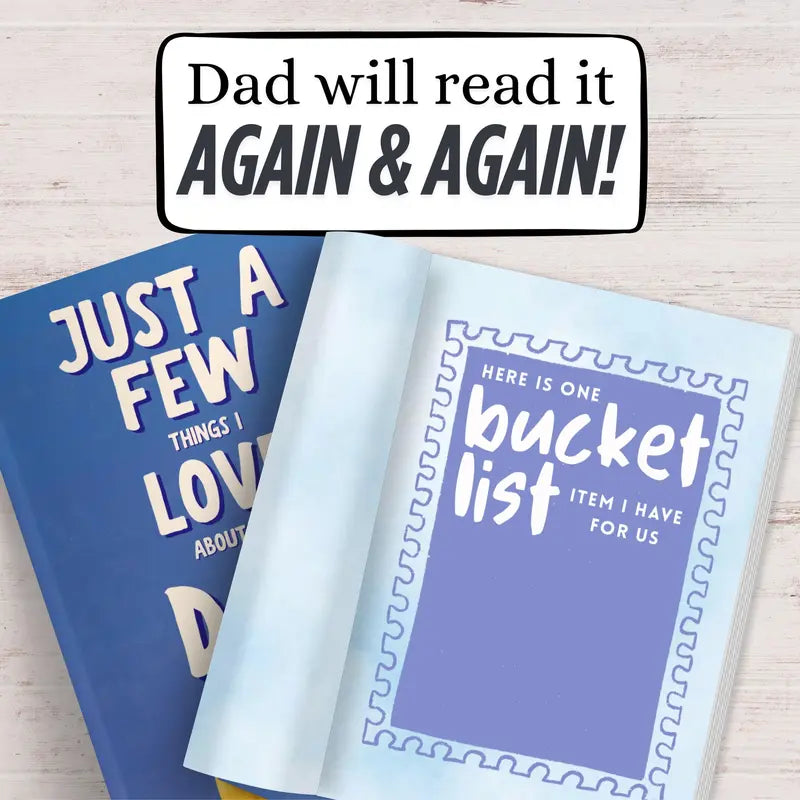 Fill-In-The-Blank Memory Book Set - Guided Prompts To Turn Your Love For Dad Into A Lasting Keepsake