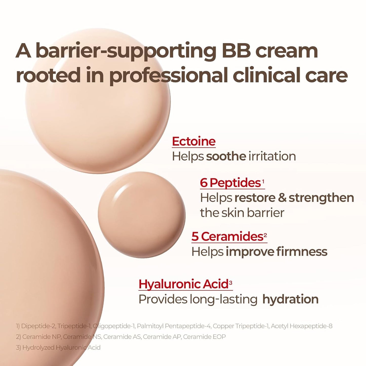 Korean BB Cream - Ceramide & Peptide Formula For Natural Skin Coverage