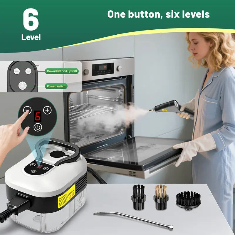 Portable Steam Cleaner - High-Pressure Steam For Deep Home & Car Cleaning