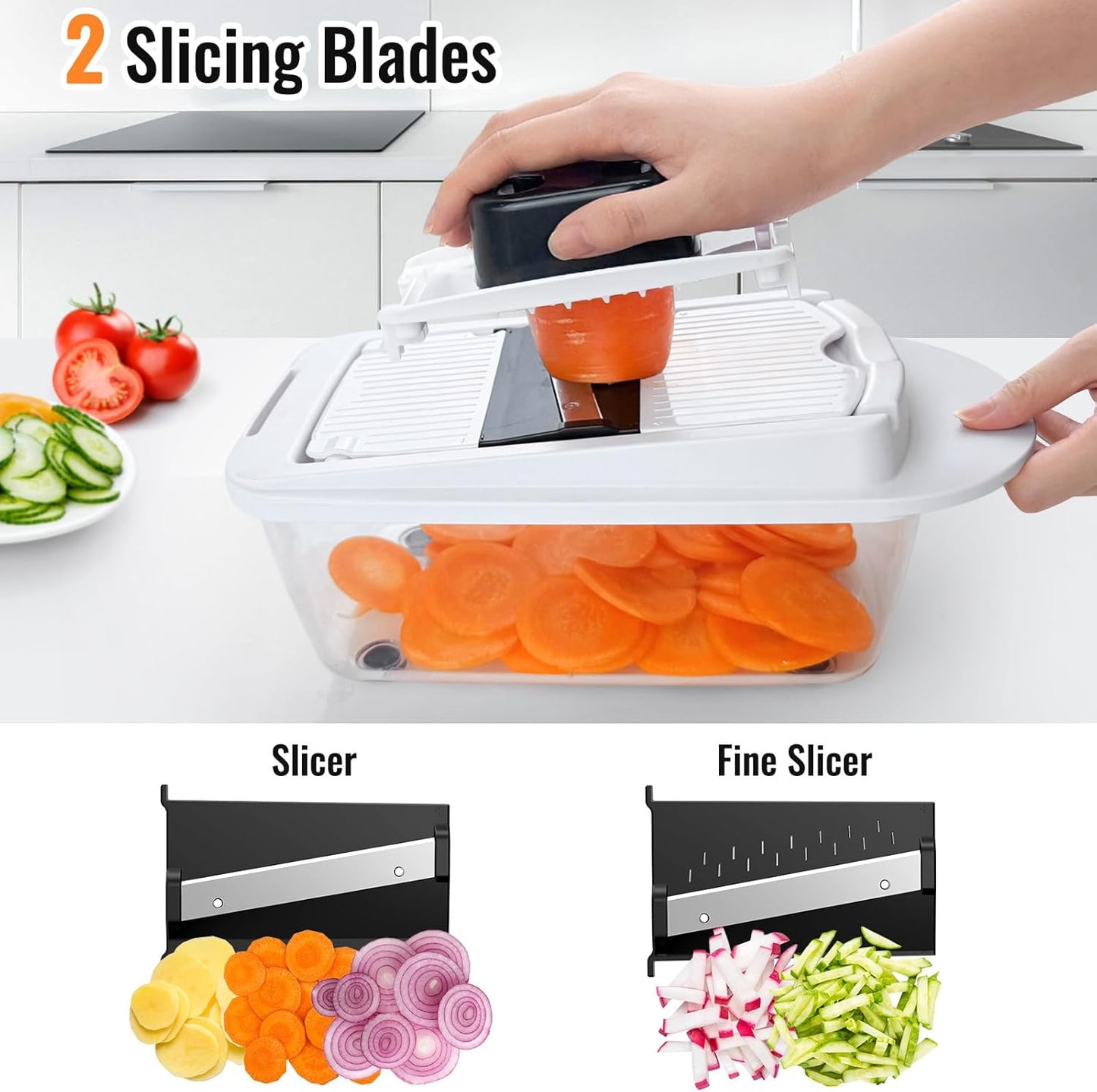 Ultimate 12-in-1 Multifunctional Food Chopper & Vegetable Cutter