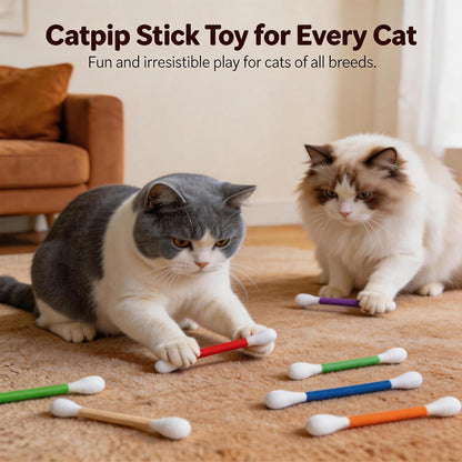 Cat Toy - Giant Q-Tip Design For Endless Play & Boredom Relief