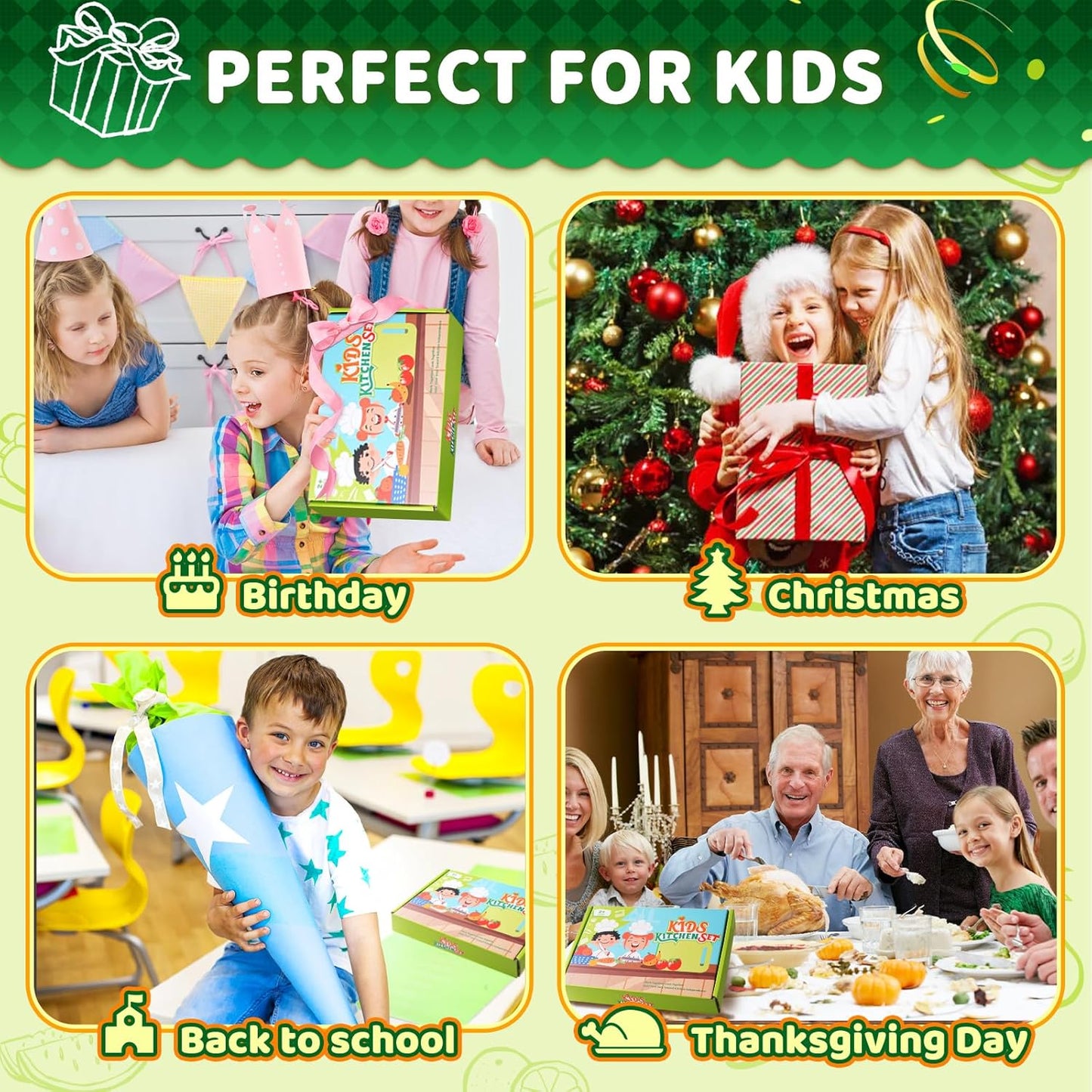Empower Your Little Chef: 13-Piece Real Cooking Set for Kids