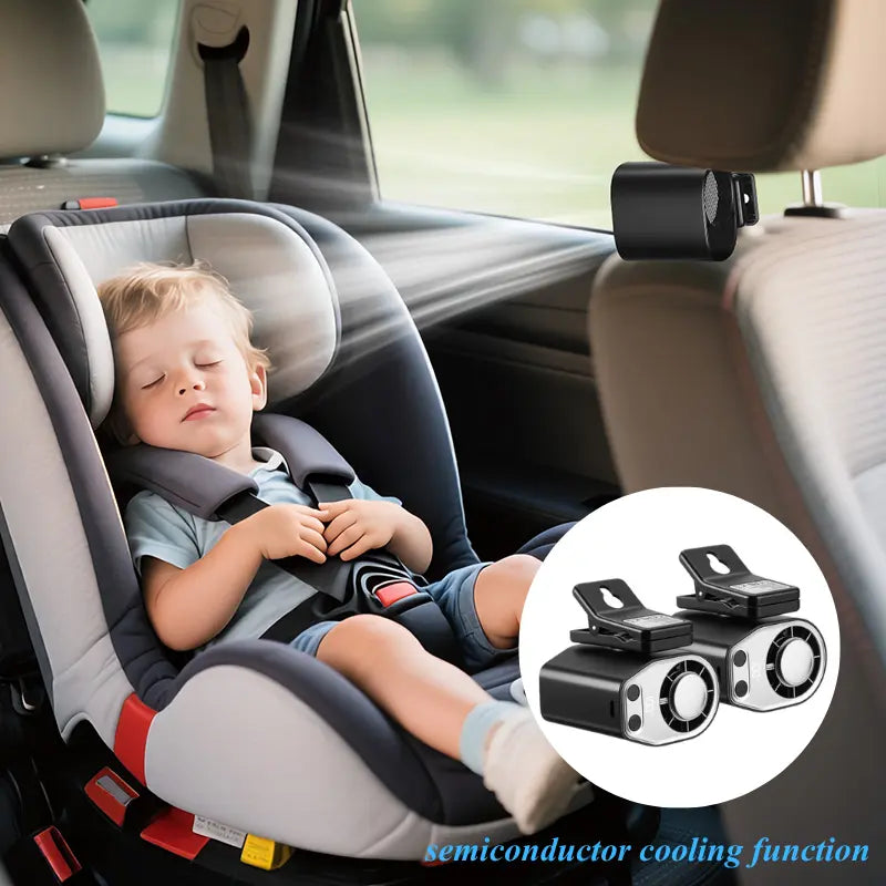 Semiconductor Cooling Car Fan - Extra Cooling Where AC Can't Reach