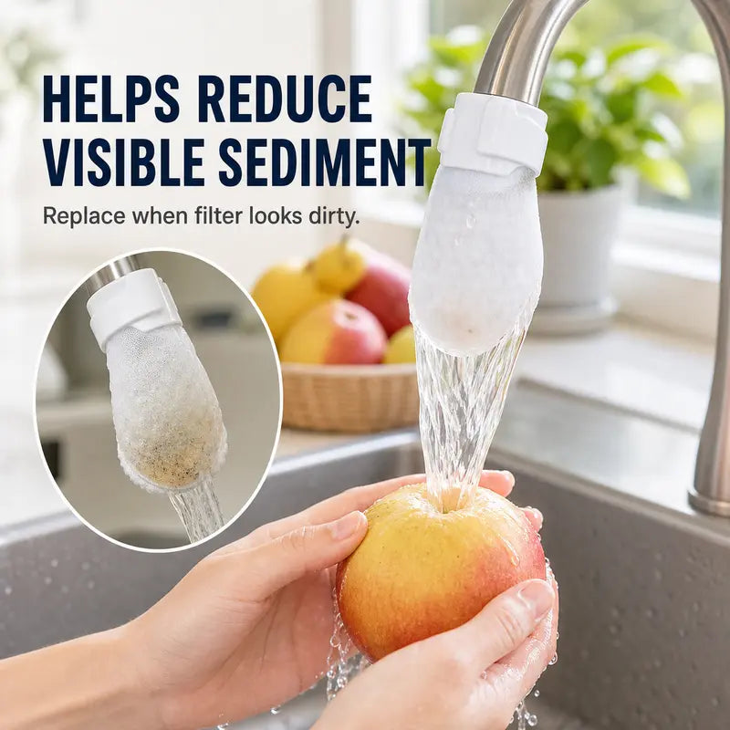 Faucet Filter Bags - High-Density Cotton Filter For A Cleaner Sink Area